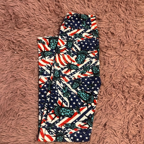 Kids l/xl patriotic leggings - Picture 1 of 3